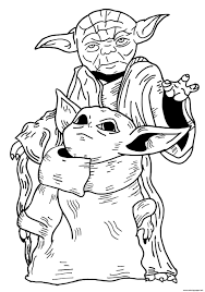 Our coloring pages contain any of these legendary characters. Star Wars Baby Yoda Kids Coloring Pages Printable