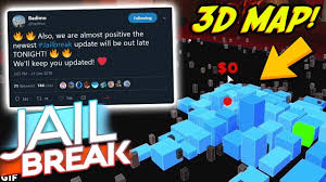 The passenger train enters the map through the tunnel 3 and exits through the tunnel 1. Jailbreak Winter Update Out Tonight 3d Hologram Map Roblox Youtube