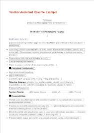 teacher assistant resume objective