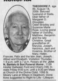 Obituary for THEODORE F bona
