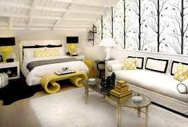Black And White Color Scheme Bedroom Color Combo Black White And White Bedroom Decor Master Bedrooms Decor Yellow Bedroom