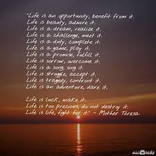Life Is An Opportunity Benefit From It Life Is Beauty Admire It Life Is A Dream Realize It Life I Life Quotes Happy Life Quotes Life Is Beautiful Quotes