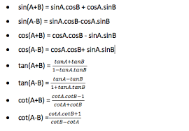 21 Important Formulas In Trigonometry