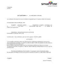 Ce sumă apare în monitorul oficial. Majorare Salariu Model Act Aditional Contract De Munca 2020