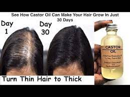 Apply Castor Oil Daily Turn Thin Hair To Thick Hair In 30 Days Double Hair Growth Long Hair Youtu Castor Oil For Hair Thick Hair Styles Hair Growth Oil