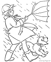 Wind Rain Coloring Page Spring Coloring Sheets Coloring Pages Free Coloring Pages