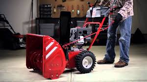 Two Stage Snow Thrower Features Troy Bilt Youtube