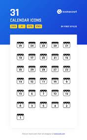 Download Calendar Icon Pack Available In Svg Png Eps Ai Icon Fonts Calendar Icon Icon Pack Icon