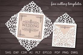 Lace Four Fold Svg Elegant Wedding Invitations Template Printable Square Pattern Wedding Invitation Svg Cut Files For Cricut Vc 264 Drawing Drafting Craft Supplies Tools Gkjwonosari Com