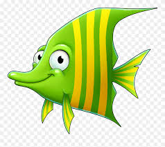 June for kids and adults. Green Cartoon Fish Clip Art Free Fish Cartoon Background Png Download 5213374 Pinclipart