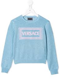 Young Versace Logo Sweatshirt Farfetch In 2020 Sweatshirts Versace Logo Versace Sweatshirt