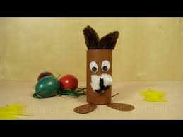 Mit kindern basteln für ostern. Osterhasen Basteln Osterbasteln Mit Kindern Ostern Basteln Mit Klopapierrollen Youtube