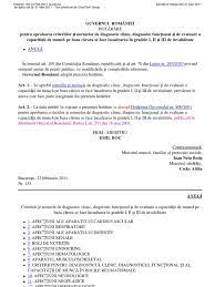 Criteriile de încadrare ale adulţilor în grad de handicap au fost modificate. Criterii Incadrare Grad Invaliditate