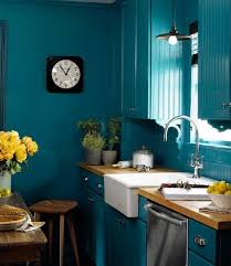 Kitchen Renovation Inspiration Colorful Cabinets White Farmhouse Sink Home Decor Teal Kitchen
