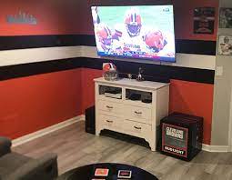 Moisture is a major problem in lots of basements. Get Inspired By This Browns Themed Football Palace