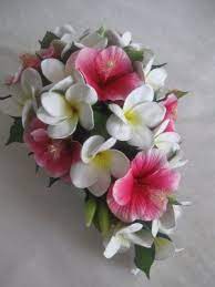 Hawaiian Wedding Bouquets 50 Wedding Flowers Hibiscus Wedding Artificial Wedding Bouquets Hibiscus Bouquet