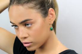 Fancy Dangle Green Malachite Earrings 18k Gold Dangle Earrings Royalty  Gemstone Earrings for Bridal Positivity Jewelry Green Earrings