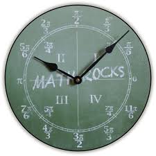 Math Wall Clock Trig Clock Math Clock Math Wall Math