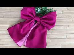 100均材料だけで ハイカラさん風リボン 卒業式髪飾りなどに youtube 髪飾り ハイカラ リボン