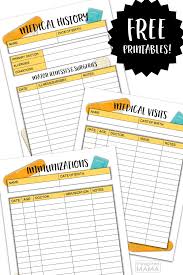 The complete medical binder organization system with printable templates for the next 30 minutes you can grab your digital copy of the complete medical bullet journal collections free printable summer bbq planner printables. Kids Medical History Form Printables For Back To School Prep