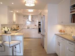Flush Mount Light Fixtures All White Kitchen