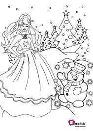 Easy Barbie Christmas Coloring Pages Christmas Barbie Cartoon Coloring Pages Coloring Pages