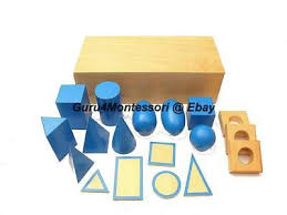 New Montessori Sensorial Material Geometric Cabinet