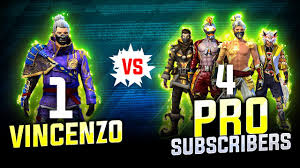 Overfear (m) sopoo (e) pvs gaming xtz esports team chaos total gaming. Vincenzo Vs Pro Subscribers Free Fire Solo Vs Squad Intense Highlights Nonstop Gaming Youtube