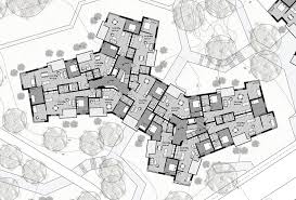 Hochparterre Wettbewerbe Doppelte Dichte Grundriss Wohnung Layout Architecture Architekturzeichnung