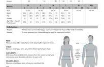 Men's and Women's Size Chart Guide | PDF | Seam (Sewing ...