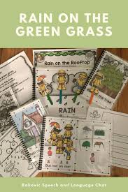 Rain On The Green Grass Spring Weather Poem Circle Time Weather Poem Interactive Book Simple Poems