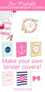 Customizable binder spine templates in attractive colors and designs collated for free download in this article. Diy Monogram Binder Covers Using Free Monogram Maker Chicfetti Blog