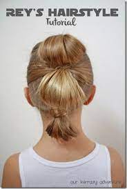 Rey S Hairstyle Tutorial Our Kerrazy Adventure Hair Tutorial Halloween Hair Star Wars Hair