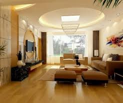 Plafon gypsum modern ruang tamu dengan desain bundar dilengkapi lampu hias yang tersusun rapih melingkar pada plafon ruang tamu, semakin menambah tampilan dan suasana ruang tamu anda elegan. Model Plafon Gypsum Elegan Dengan 5 Konsep Desain Interior