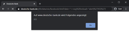 Finden sie das passende finanzprodukt oder lassen sie sich beraten. Deutsche Bank De Dom Based Xss Dank Tracking Zerody S Buglog Blog