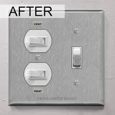 My light switch for the ceiling light isn't working, how hard is it to fix the wiring on something like that? Kyle Switch Plates Replacement Covers For Nutone Light Vent Heat Switches With Labels
