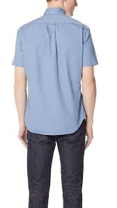 Gitman Vintage Short Sleeve Overdye Oxford Shirt East Dane