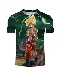 Exposing The Upper Body Cartoon Goku Dragon Ball 3d Print Men Tshirt Anime Casual Short Sleeve Male O Neck Drop Ship At In 2020 Mens Tshirts Casual Shorts Short Sleeve