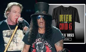 Il potente sound proposto, l'immagine trasgressiva e le dinamiche esibizioni dal vivo li hanno aiutati a dominare la scena musicale tra la fine degli anni ottanta e l'inizio dei novanta; Guns N Roses Rips President Trump With Live N Let Die With Covid 45 Shirt Daily Mail Online