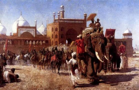 The Return Of The Imperial Court From The Great Nosque At Delhi, In The Reign Of Shah Jehan, 1886 - Edwin Lord Weeks - WikiArt.org