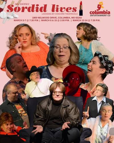 title 💥 Tonight's the night! 💥 Sordid Lives opens this evening at 7:30  p.m. Full of chaos, humor, violence, redemption, and love, this show is a  portrait detailing the every day life