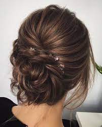 When I See All These Hairstyles Wedding Braid Updo It Always Makes Me Jealous I Wish I Could Do Something L Short Hair Updo Medium Hair Styles Long Hair Styles