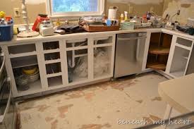 Painting Our Kitchen Cabinets Supplies And Process Beneath My Heart Repainting Kitchen Cabinets Kitchen Cabinets Painting Kitchen Cabinets