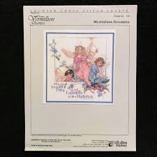 vermillion mysterious dreamers fairies cross stitch pattern chart donna giampa trio faeries floral flowers einstein beautiful experience