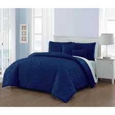 Express your personality through the classic colors and bold prints of comforters from kmart. Avondale Manor Del Ray 9 Piece Navy Light Blue King Comforter Set Dlr9cskingghnb The Home Depot