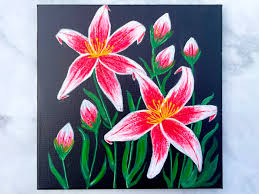 How To Paint A Lily Step By