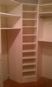 Corner Storage In The Closet For Folded Clothes Shoes Purses Corner Closet Organizer Closet Remodel Corner Closet