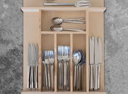 No saws, no hand tools, and no power tools! Custom Wood Cutlery Drawer Organizer Wide Space Cadet Productions