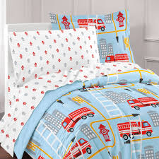 Amazing fire truck loft bed in great condition. Dream Factory Fire Truck Bed In A Bag Comforter Set Blue Walmart Com Walmart Com