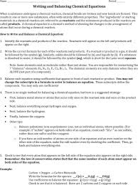 Student exploration balancing chemical equations gizmo answer key. Balancing Chemical Equations Worksheet 2 Classifying Chemical Reactions Answer Key